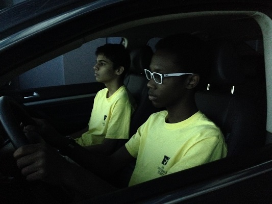 <span style="font-size:10px">&nbsp;Students use the FIU Driving Simulator&nbsp;</span>