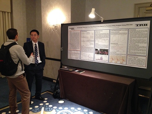 <span style="font-size:10px"> Chengbo Ai presents the results of his research </span>
